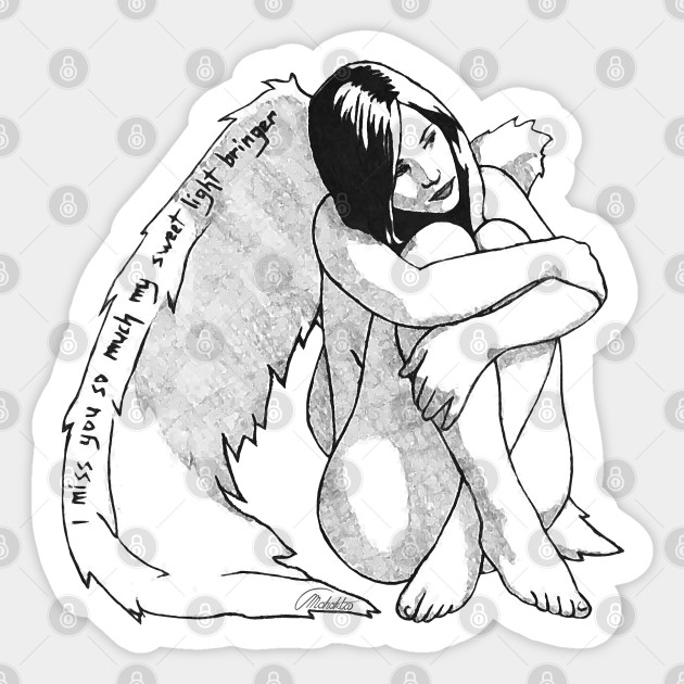 I Miss You Lucifer Pegatina Teepublic Mx