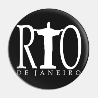 Rio de Janeiro Stylish Statue Carioca Christ The Redeemer Pin