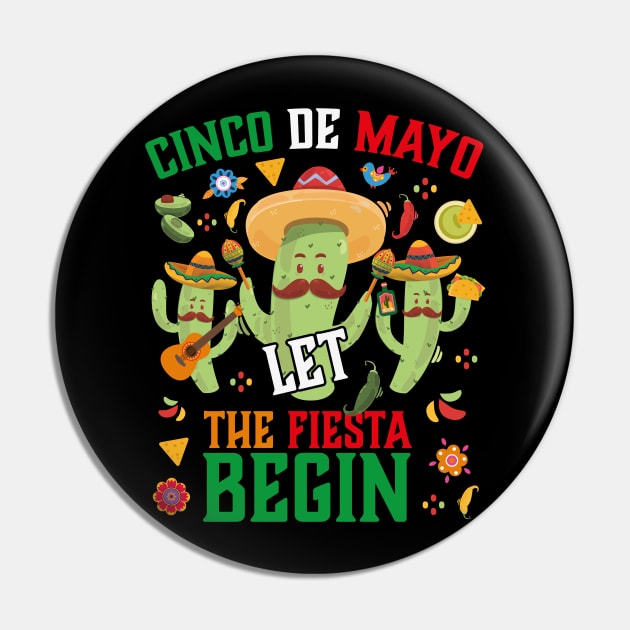 Cinco De Mayo Cactus Let The Fiesta Begin Pin by jodotodesign