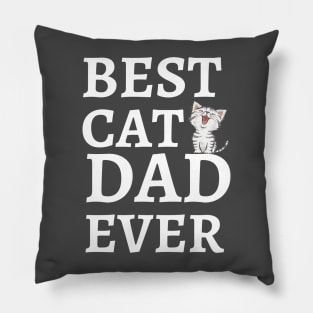 Best Cat Dad Ever Pillow