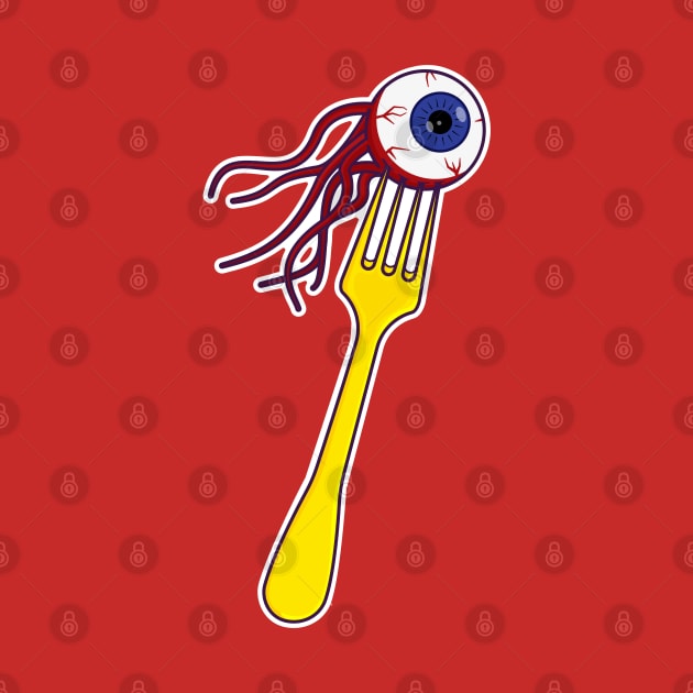 Creepy Eyeball on Fork by Hixon House