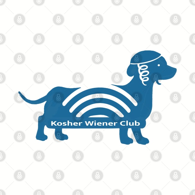 Kosher Wiener Dachshund Hot Dog Club by BullShirtCo