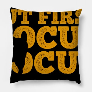 But First Hocus Pocus Black Cat Halloween Pillow