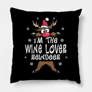 I’m The Wine Lover Reindeer, Funny Wine Lover Christmas Gift Pillow