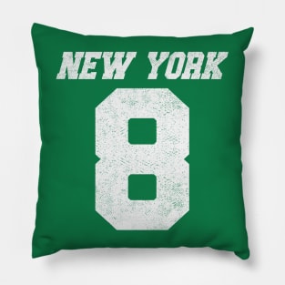 New York Number 8 Pillow