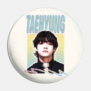 Taehyung V - Retro Style Fan Artwork Pin