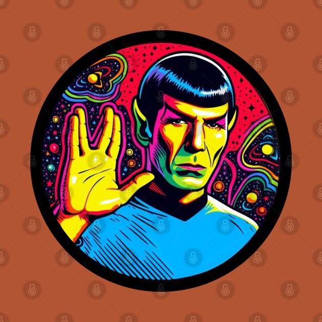 Blacklight Spock by Tiger Mountain Design Co.