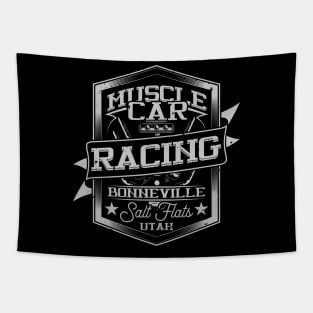 Muscle Car Racing Bonneville Salt Flats Utah Tapestry