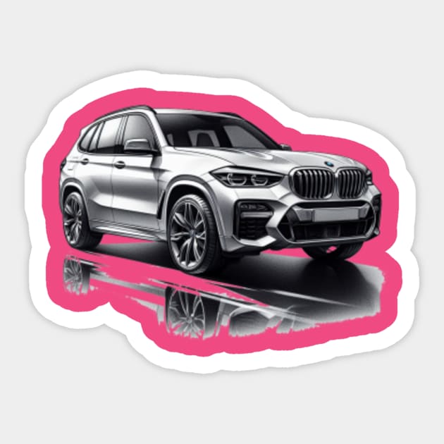 I Love My Bmw Decal Sticker