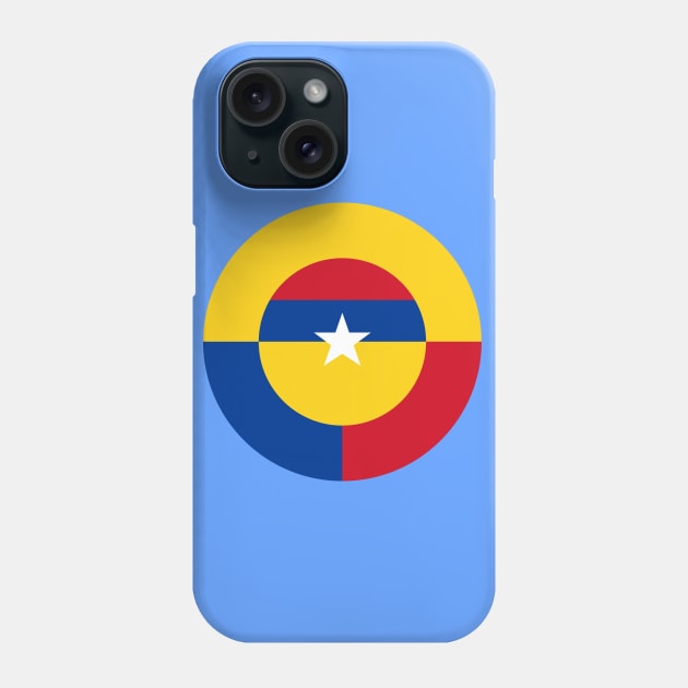 Colombia Air Force Roundel Phone Case by Lyvershop