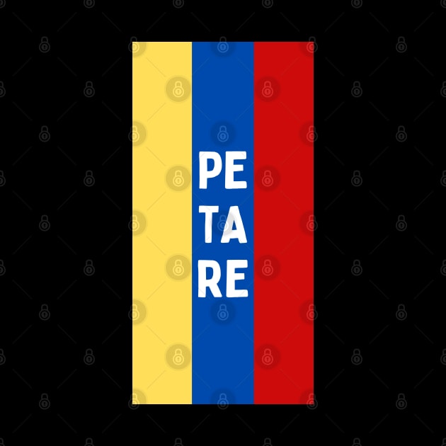 Petare City in Venezuelan Flag Colors Vertical by aybe7elf