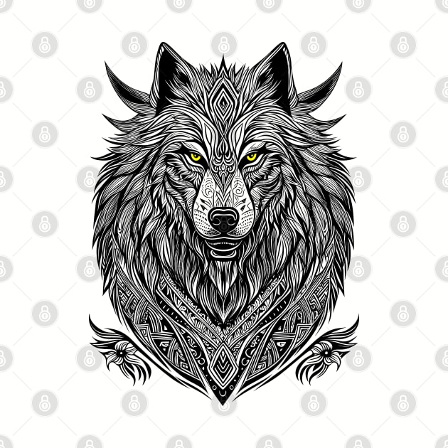 White wolf by Javisolarte