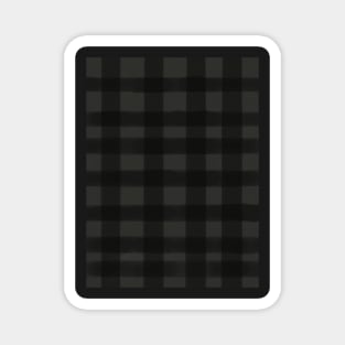 Black Buffalo Plaid Pattern Magnet