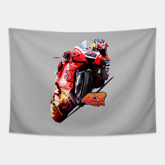 Jack Miller Low Poly Tapestry by pxl_g