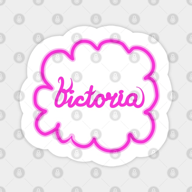Victoria. Female name. Magnet by grafinya