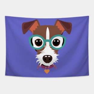 Funny Jack Russell Terrier Dog Lover Puppy Retro Tapestry