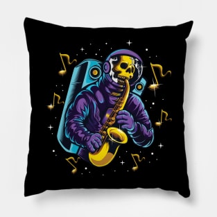 music skeleton Pillow