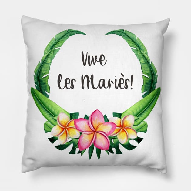 vive les maries Pillow by ChezALi