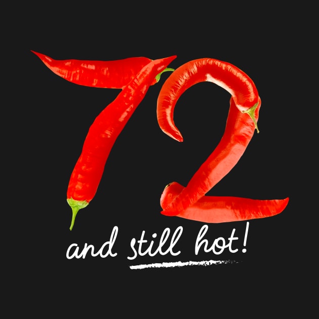 72nd Birthday Gifts - 72 Years and still Hot by BetterManufaktur