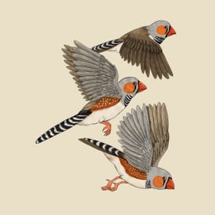 Zebra Finches Flight T-Shirt