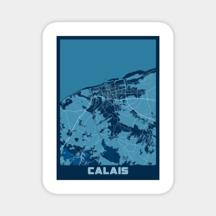 Calais - France Peace City Map Magnet