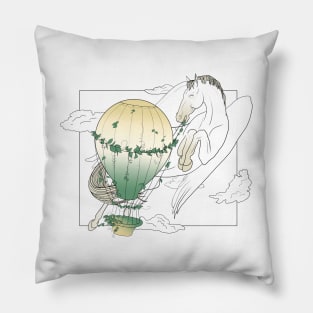 Pegasus and airballoon 2 Pillow