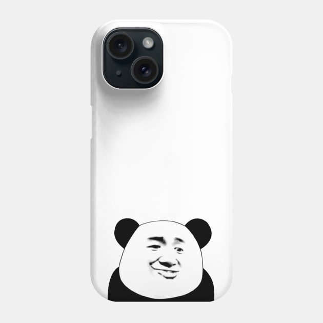 Crazy Panda Emoji Phone Case by SYnergization