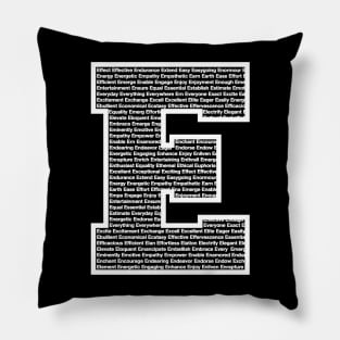 E White Pillow