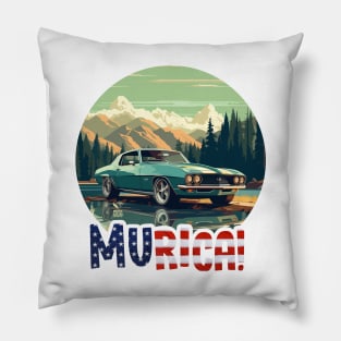 MURICA - Classic Cars iii Pillow