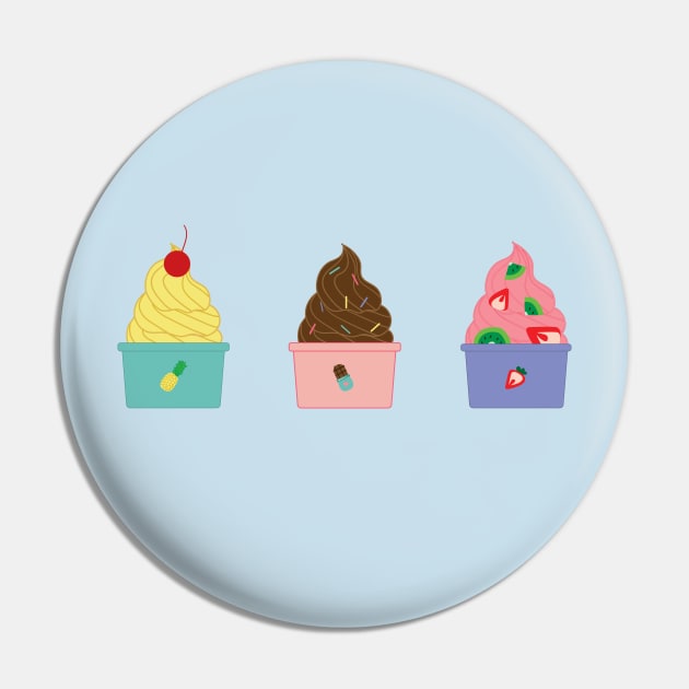 Frozen Yogurt Trio Pin by EmilyK