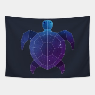 Galaxy Sea Turtle Geometric Animal Tapestry