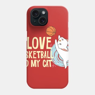 Basketball fan cat Phone Case