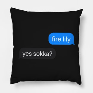 fire lily? Pillow