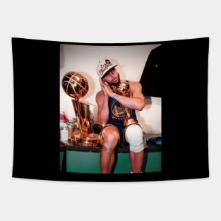 Vintage Steph Curry Go to Sleep Championship Tapestry