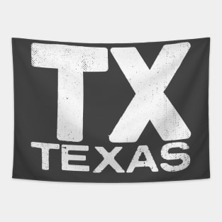 TX Texas Vintage State Typography Tapestry