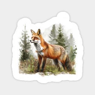 Fox Lovers Magnet