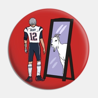 Brady Mirror GOAT Pin