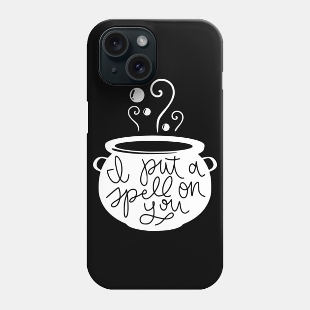I'll put a spell on you witch cauldron Phone Case by Peach Lily Rainbow