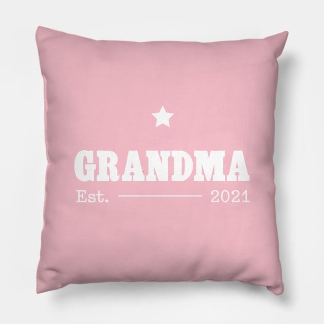 Grandma Est. 2021 Pillow by Inspire Creativity