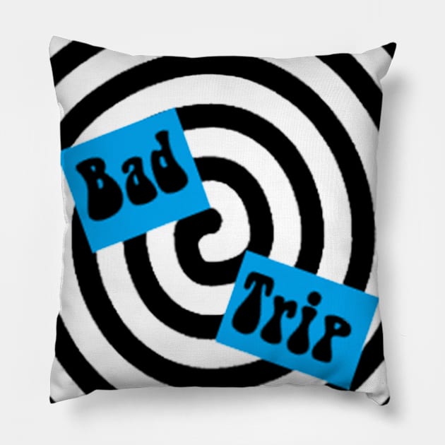 Bad Trip Pillow by AlienDeSaturne