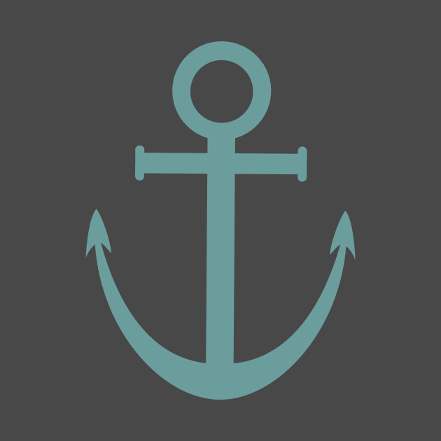 Nautical Anchor in Teal by Carabara Designs