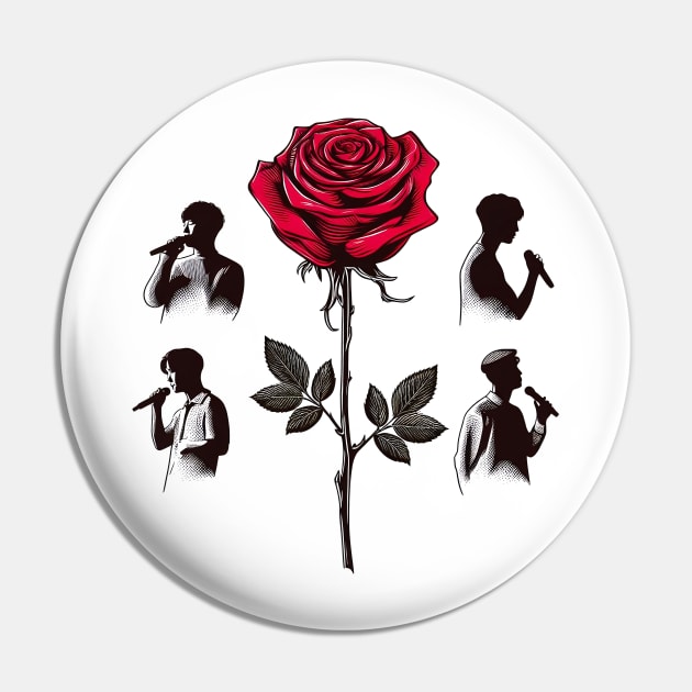 The Rose Kpop Pin by SimpliPrinter