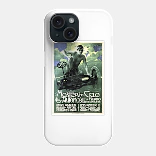 Mostra Del Ciclo Automobile Milano Italy Art Nouveau Advertising Vintage Car Phone Case