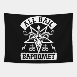 BAPHOMET THE GOAT HEAD GOD - AL HAIL BAPHOMET Tapestry