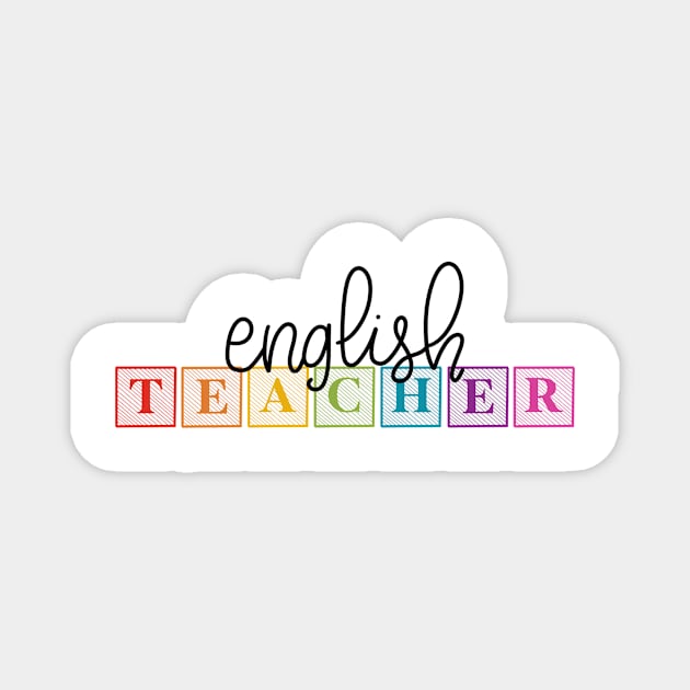 english teacher Magnet by nicolecella98
