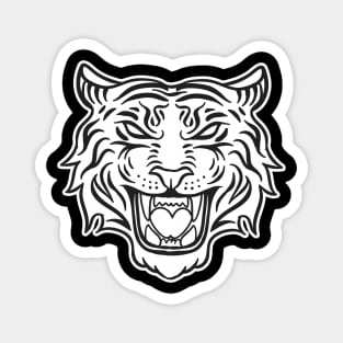 Tribal Tiger graphic Magnet