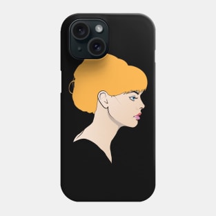 Pop Art Woman Portrait Illustration of a Girl Elke Phone Case