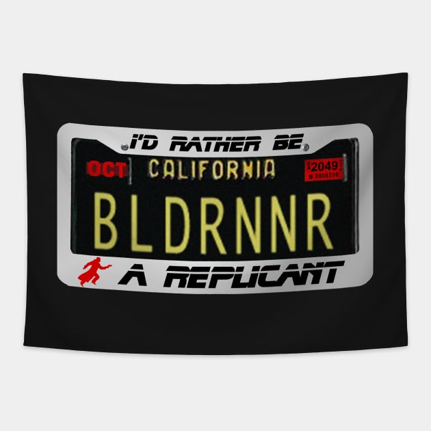 Blade Runner 2049 Replicant License Plate Tapestry by specialdelivery