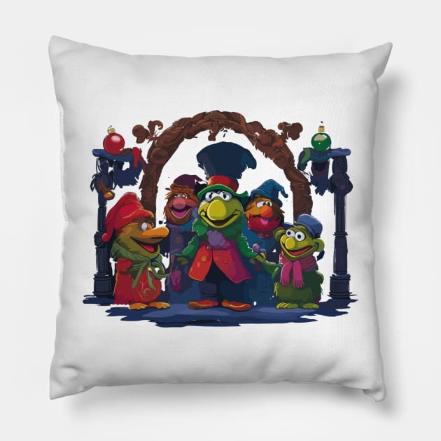 Muppet Christmas Carol Pillow by Prime Quality Designs