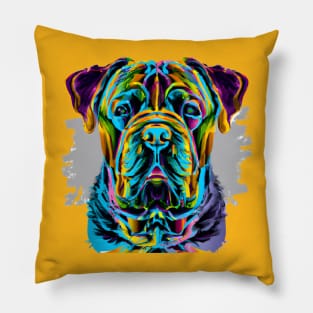 Presa Canario Canary Catch Dog Painting Pillow